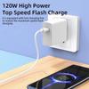 Cargador Rápido de 33W/67W/90W/120W Compatible con la Serie Xiaomi, Adaptador de Carga Super Flash con Cable USB-C, Certificado de Seguridad 3C+