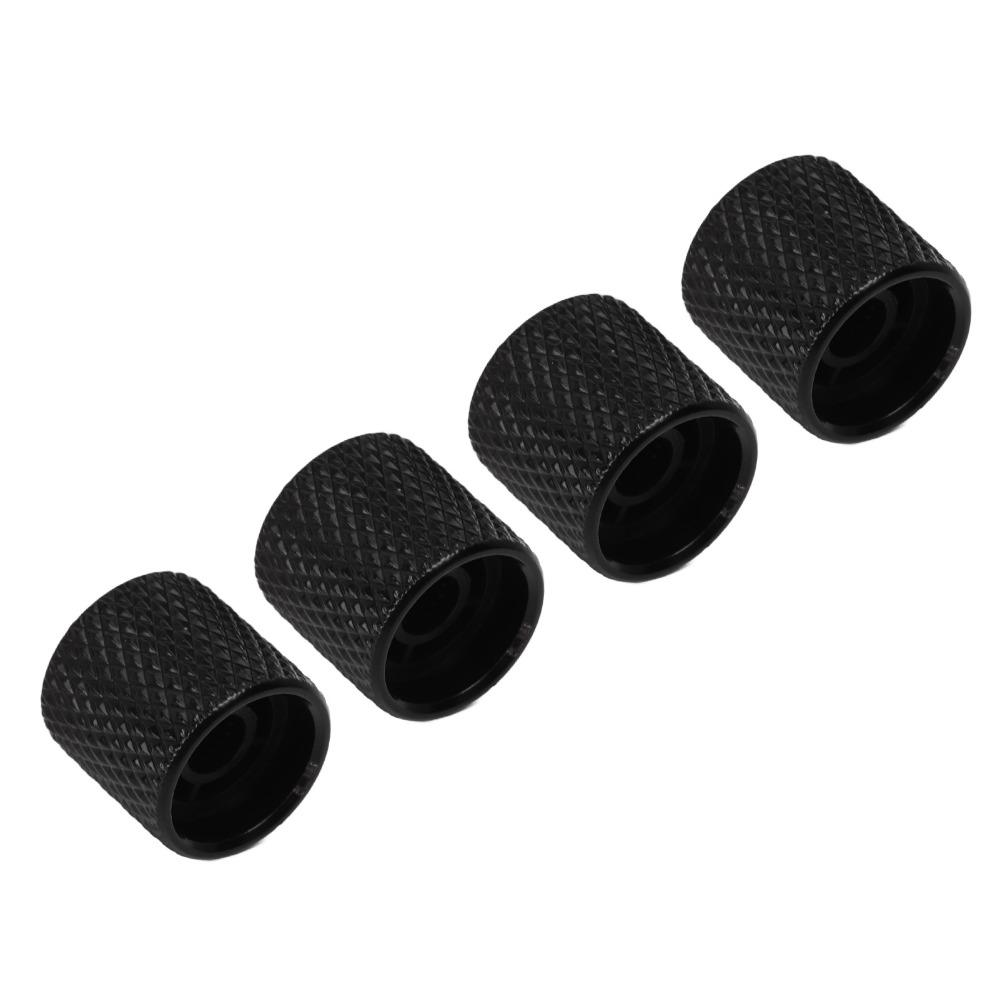 4PCS Black/Silver Electric Guitar Control Knob Replacement Knob For Electric Guitar Control Knob