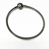 925 Silber Schwarzer Stern Charm Armband Handgefertigter Schmuck Geschenk für Frauen Herzperlen Anhänger Passend