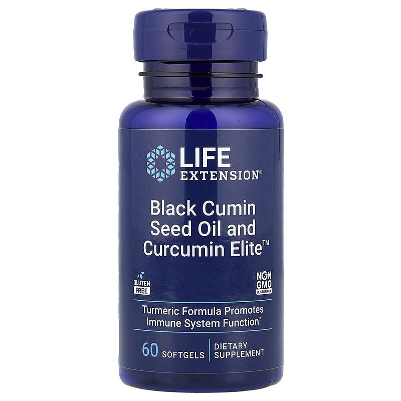 Black Cumin Seed Oil and Curcumin Elite™, 60 Softgels