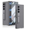 Custodia a Cerniera in Pelle Magnetica Per Samsung Galaxy Z Fold 7 6 Lusso Placcatura Supporto Copertura Vetro Schermo Anteriore Per Custodia Galaxy Z Fold7
