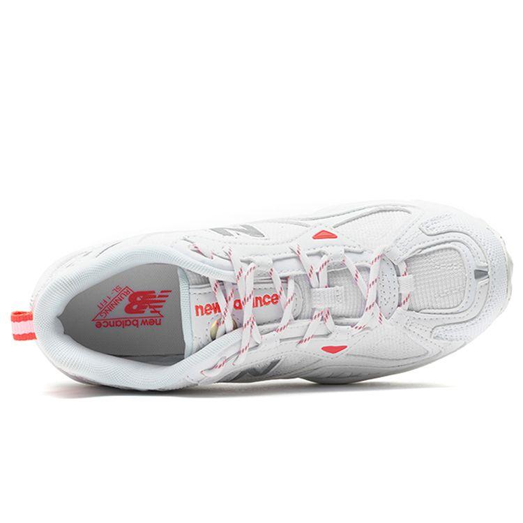 New Balance Nb 703 Fabric Synthetic Leather Comfortable Casual Shock Absorbing Wear Resistant Low Top Dad Shoes Women Sneaker White WL703BC