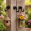 Dekorativní litinové nástěnné háčky Retro styl Zahradnické háčky Zahradní dekorace