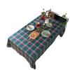 Cloth Dad Red And Green Plaid Christmas Tablecloth Dyed Dining Table Cloth Coffee Table Rectangular Decorative Background Cloth