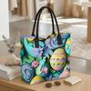 Easter Printed Tote Bag Casual Large Capacity Handbag for Daily Use