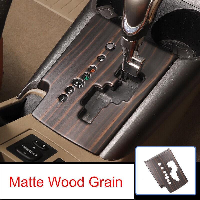 For Toyota RAV4 2006-2012 Matte Wood Grain Center Console Gear Shift Panel Trim