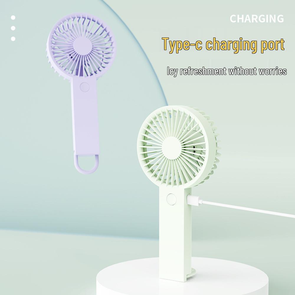 Portable Mini Handheld Fan with Long Battery Life, Fresh Colors, and Type-C Charging - Ideal for Travel
