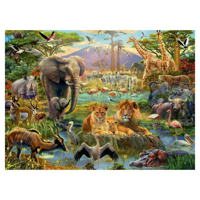 Puzzle Animaux de la savane - Ravensburger - 200 pièces - Pour enfants dès 8 ans