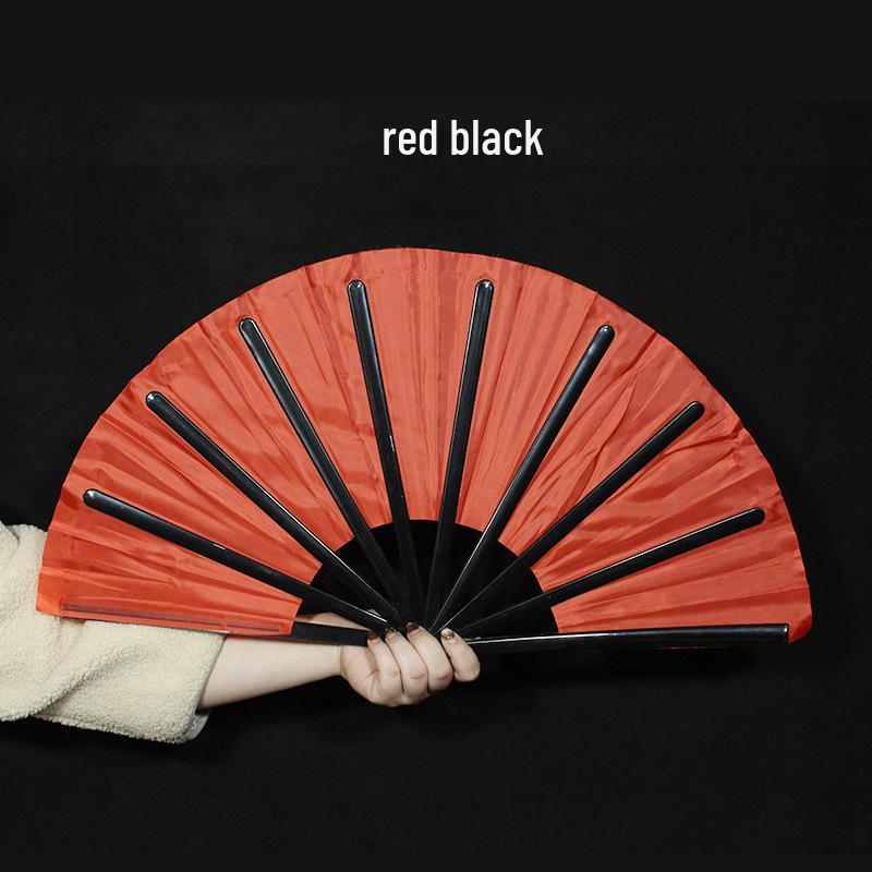 Red Tai Chi & Kung Fu Performance Fan - Children's Dance & Magic Stage Prop