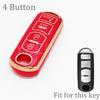 Key Cover Fob 4Buttons Tpu Car Case Shell Fob Holder For Mazda 2 3 5 6 Cx-3 Cx-5 Cx-7 Cx-9 Atenz Speed Miata Mx5 Axela Cx4