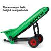 1:24 Scale Agricultural Conveyor Belt Alloy Tractor Model Toy Metal Body Rubber Tire Wheel Steering Miniature Models Hobby Gifts
