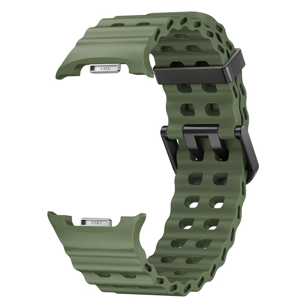 Silicone Band for Samsung Galaxy Watch8 44mm/40mm/Watch8 Classic 46mm Solid Color Quick Release Watch Strap