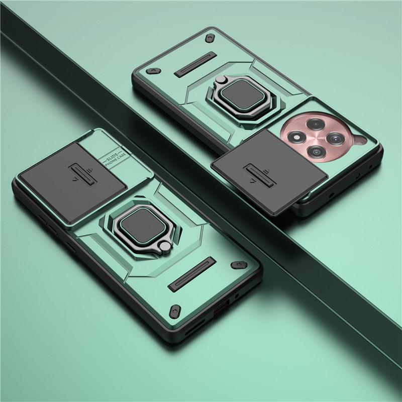 For OnePlus 12R Cover For OnePlus 12R 5G Case 6.78 inch Lens Sliding Window Protector Armor Shockproof Holder Magnetic Bumper