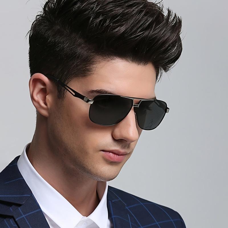 1pc Men's Fashion Glasses Lightweight Durable Frame Sleek Black Modern Design for Casual Formal Outfits