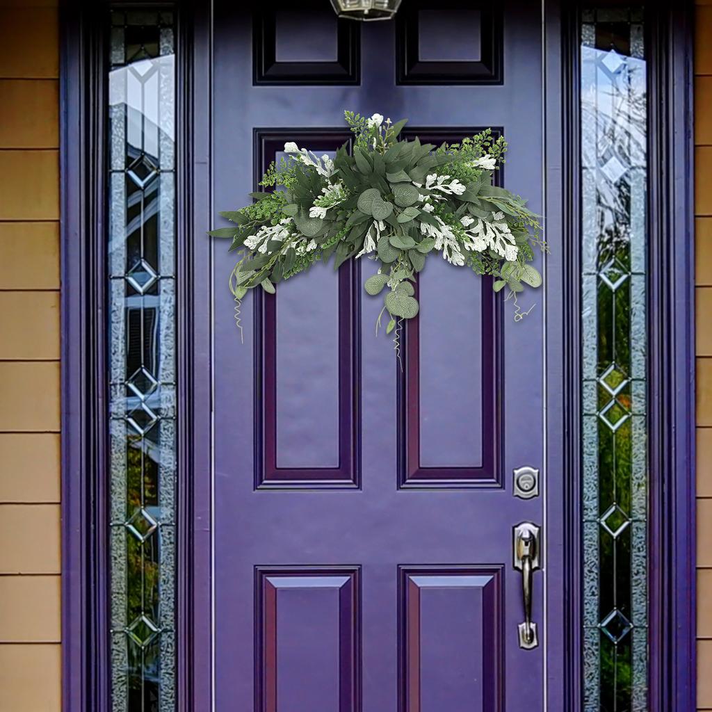 Artificial Greenery Flower Swag Artificial Greenery Floral Swag Decor for Home Party Table Door Wall Decor 70CM