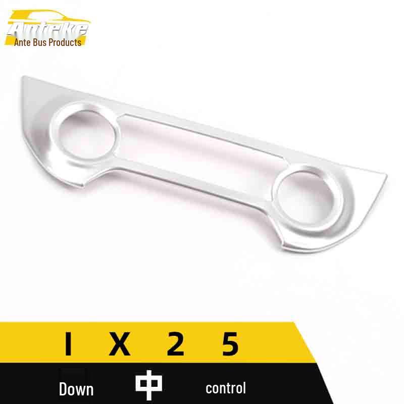 IX25 Lower Console Electroplated Silver Dashboard Button Sequin Trim