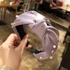 Fashion Women Bow Knot Beading Hairband Hair Sweet Girls Headband
