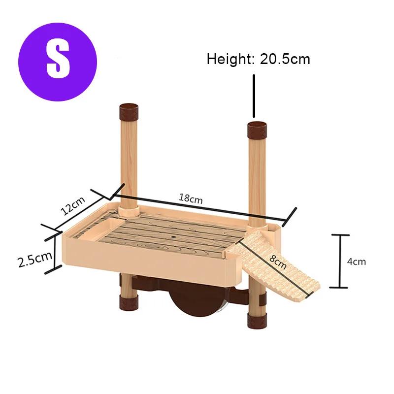 

Платформа для купания черепах Terrapin Бразильская черепаха Плавающий остров для загара Причал для скалолазания Аксессуары для аквариума с рептилиями