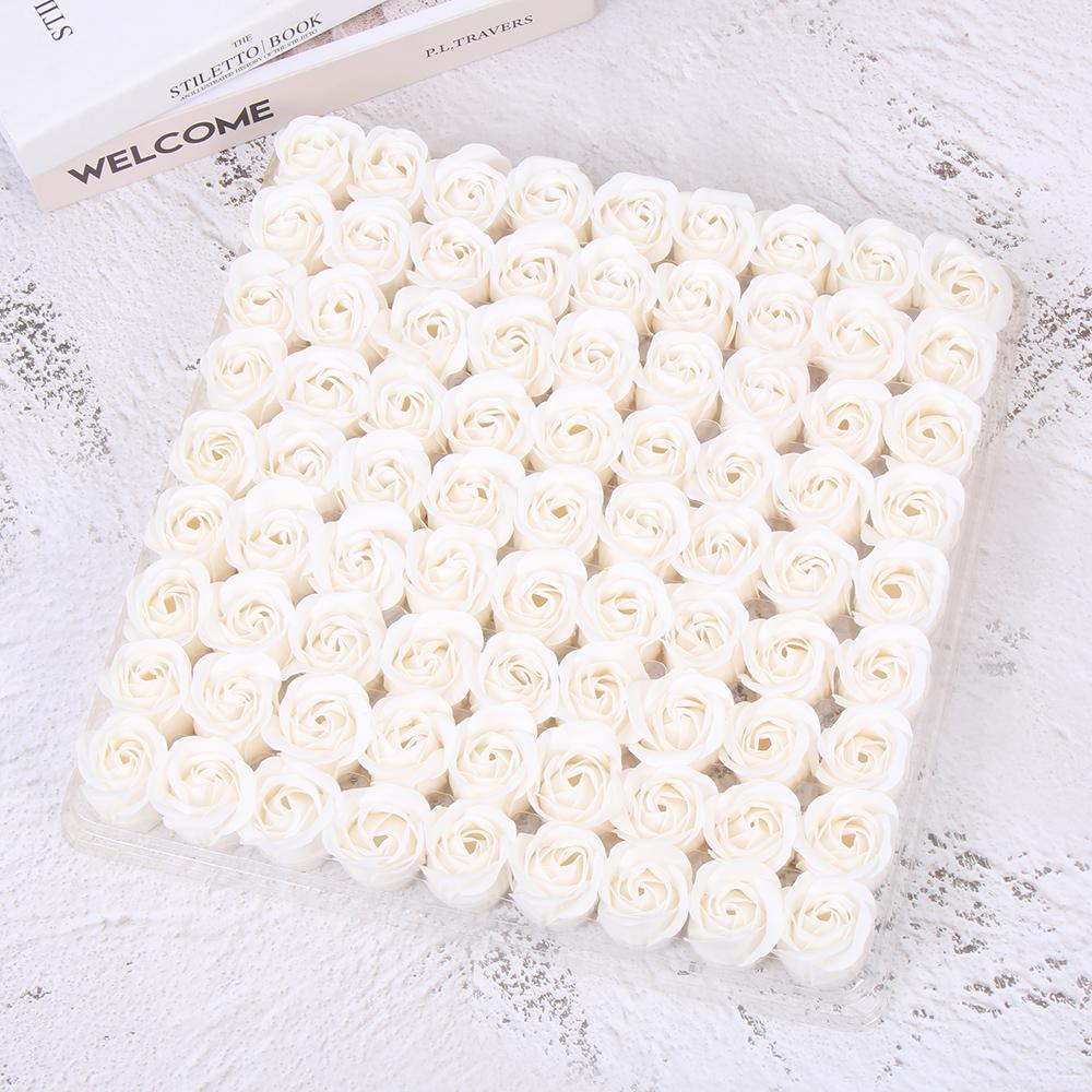 Weihnachtsfeier Dekoration Rose Blume mit Bär Künstliche Deko Rose Seifenblume Badeseife Blütenblatt