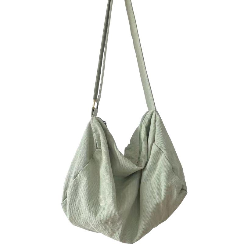 Women's Canvas Shoulder Bags Ladies School Book Messenger Tote Handbags Big Capacity Shopper Travel Crossbody Bag for Women