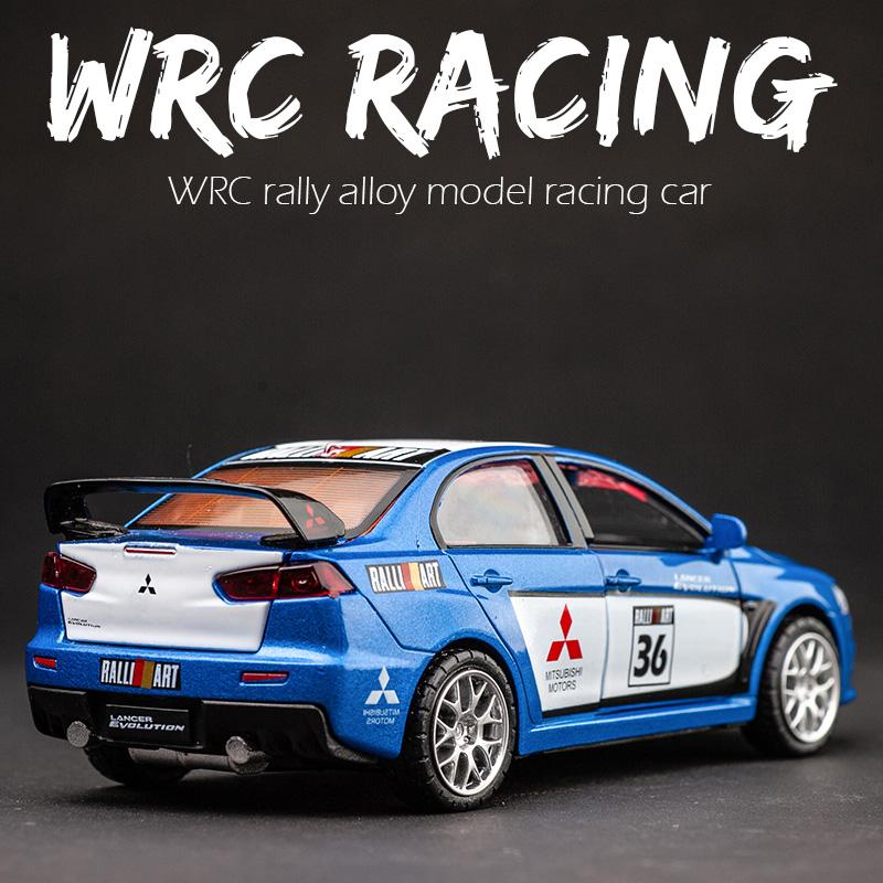 1/32 Mitsubishi Lancer Evolution Model Závodního Auta ze Slitiny Kovový Odlévaný Model Auta Simulační Sběratelský Předmět Dětský Dárek