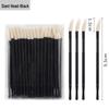 Compact Disposable Spiral Lip Brush - Portable Mini Cotton Swab for Lipstick & Gloss Application
