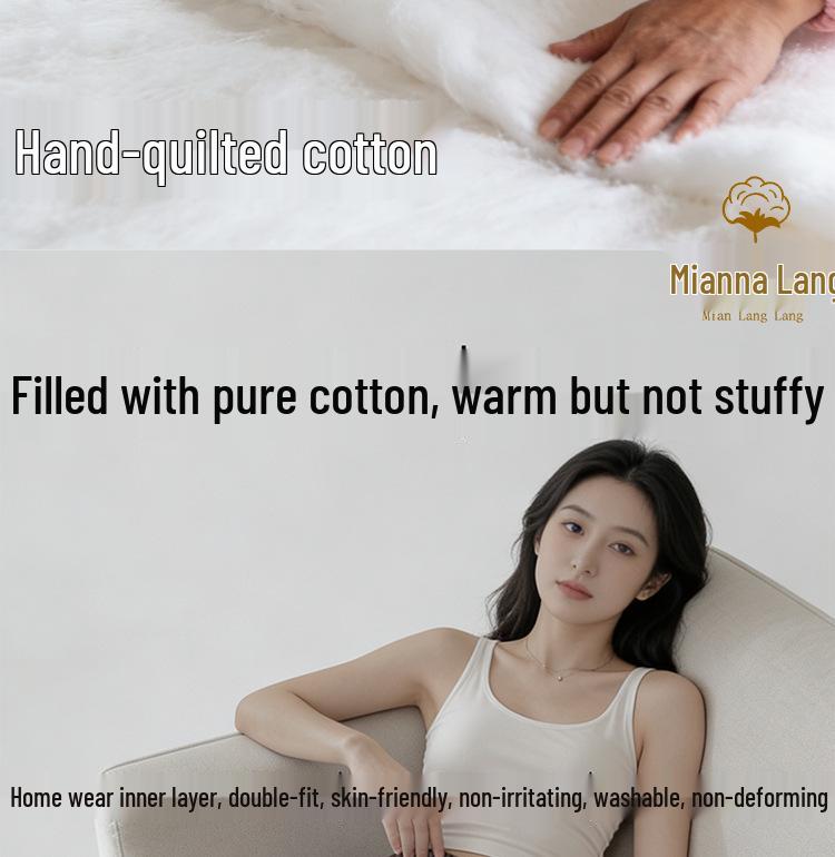 Winter Women's Hand-stitched Cotton Warm Pants - Thickened Old Cotton for Health and Comfort