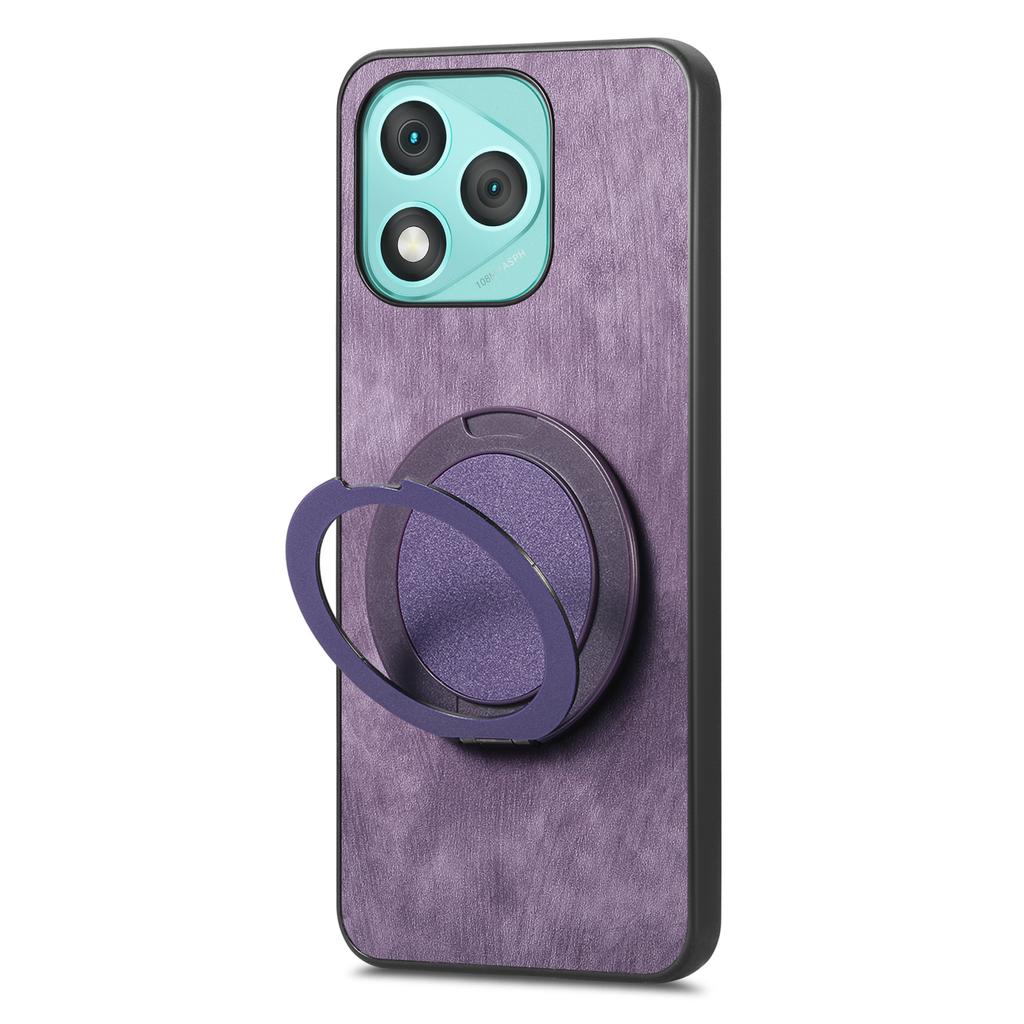 Etui na telefon Honor 400 Lite 5G z obrotową podpórką, łagodzące stres, retro skórzany tylny panel
