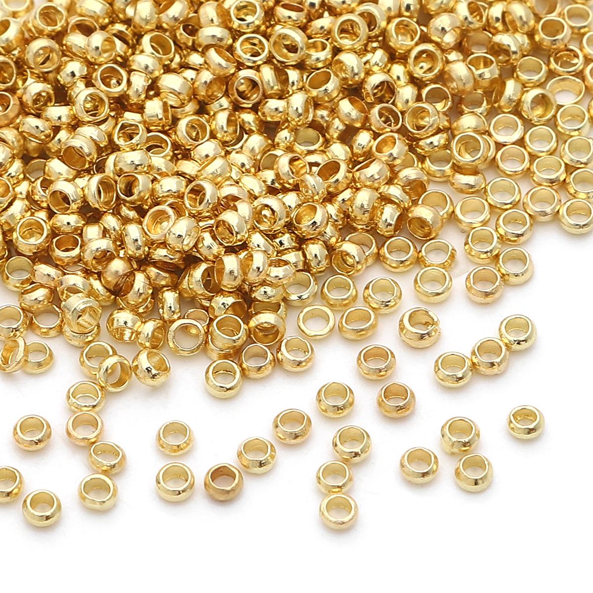

100 шт./пакет медные бусины для ювелирных изделий ручной работы DIY 2.5x2mm*100pcs