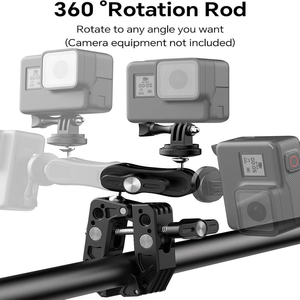 Multifunctional Crab Clamp Sports Camera Mobile Phone Photography Strong Pea Pod Metal Outdoor Expansion Universal Ptz Bracket