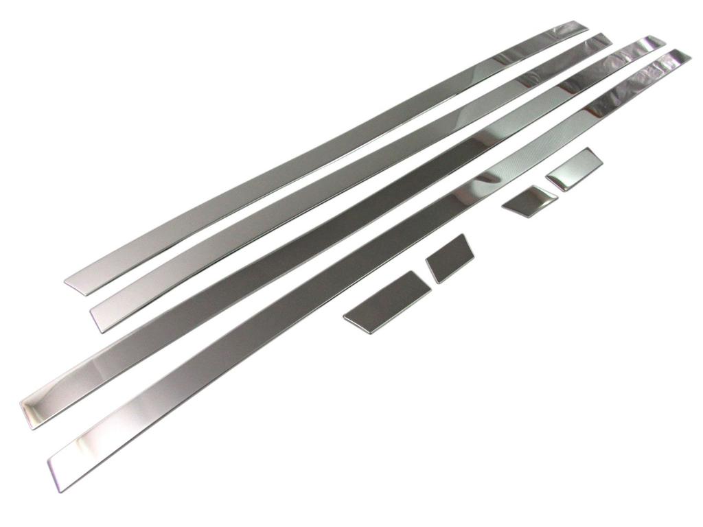 BRIGHTZ Custom Finish Stainless Steel Side Door Molds with JF and JF 4 Part 25280 N-BOX JF3/JF4 Ultra-Mirror (8-Piece Set) [SID-MOL-086] (Compatible