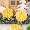 Christmas Snowflake Cookie Cutters Pressable Biscuits Mold Plastic Cookie Stamps DIY Cake Baking Tool Easy to Clean