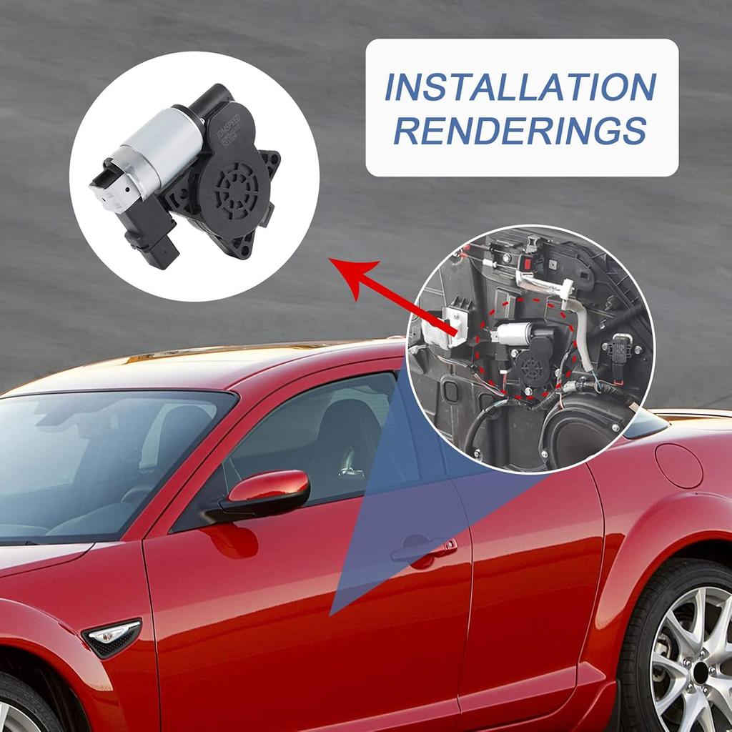 Power Window Lift Motor Compatible with Mazda 3 Mazda 5 Mazda 6 Mazda CX-7 Mazda CX-9 Mazda RX-8 Replaces# GJ6A5958XF G22C5958XC D6515958XB 742-801