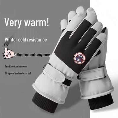 Unisex Winter Ski Gloves - Warm, Waterproof, Windproof, Anti-Slip, Wear-Resistant for Cycling & Riding
