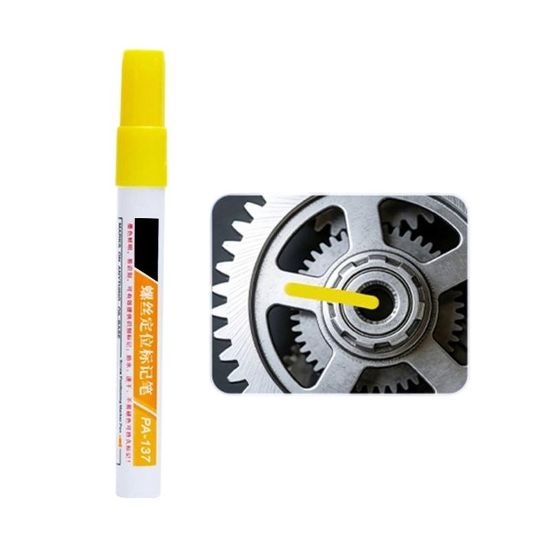 Industrial Screw Marking Pen 3mm Round Tip Portable Screw Marking Paint Marker Pen For Positioning On Metal Plastic