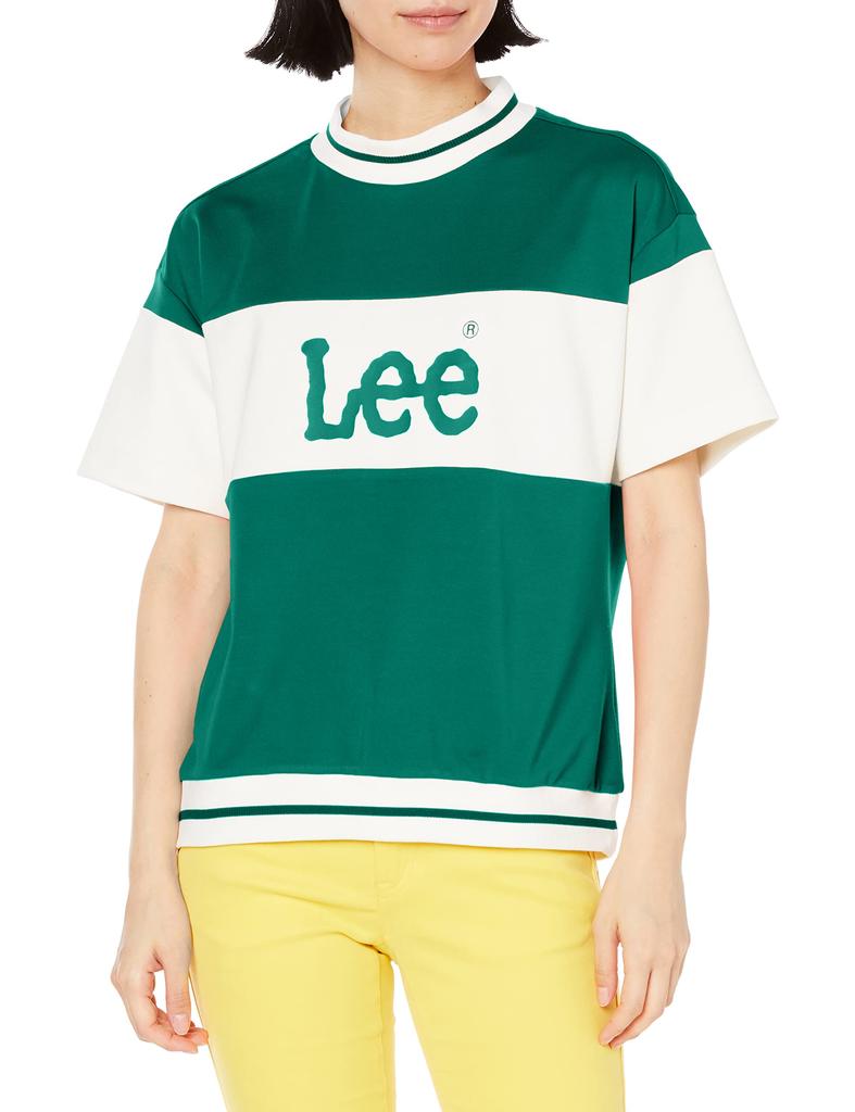 Lee MOCK NECK SHIRTS Size S Women's T-Shirt, GREEN,
