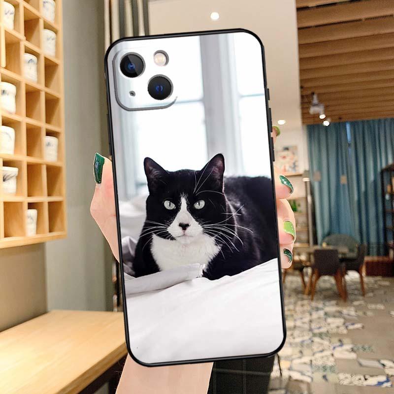 Applicable IPhone16 Mobile Phone Case New Couple Animal Cute Cat Mobile Phone Case Cat Phone Case