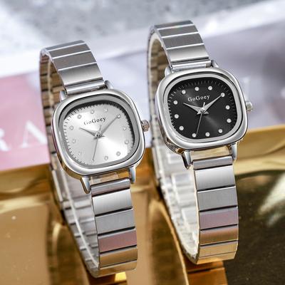 Brand Luxury Ladies Watch Small Square High-quality Rhinestone Dial Stainless Steel Wristwatch Dropshipping Women Watches