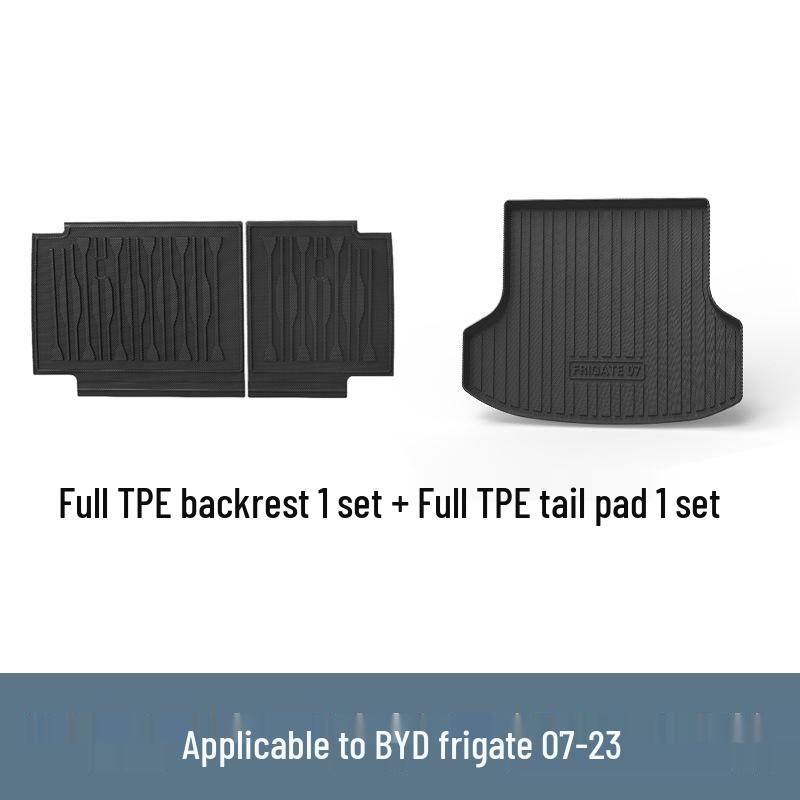 TPE Car Floor Mats for 2023 BYD Frigate 07 - Eco-Friendly, Waterproof Trunk and Backrest Mats