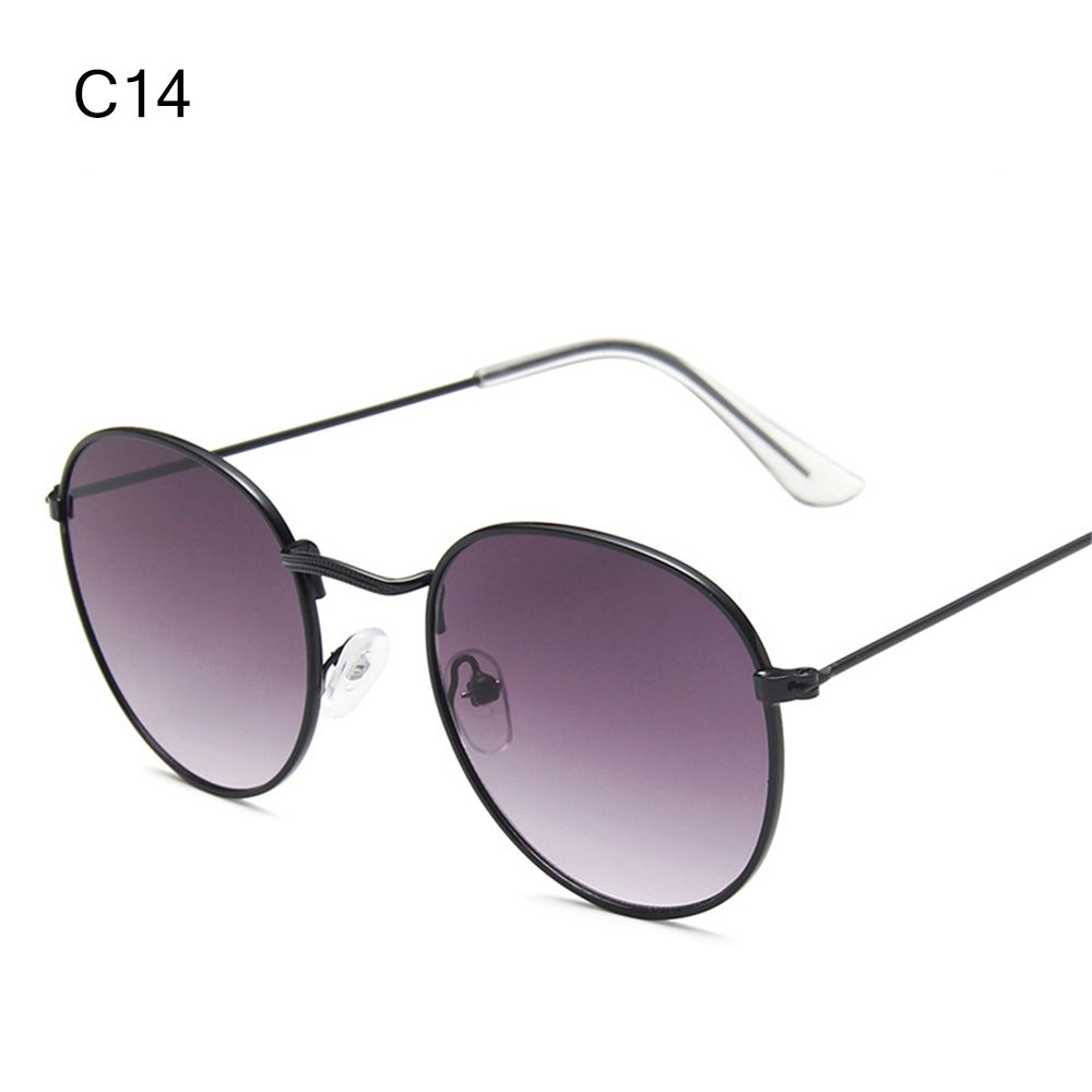 Vintage Round Sunglasses For Women Men Metal Frame Sun Glasses Retro Shades Uv Protection Summer Driving Goggles Eyewear