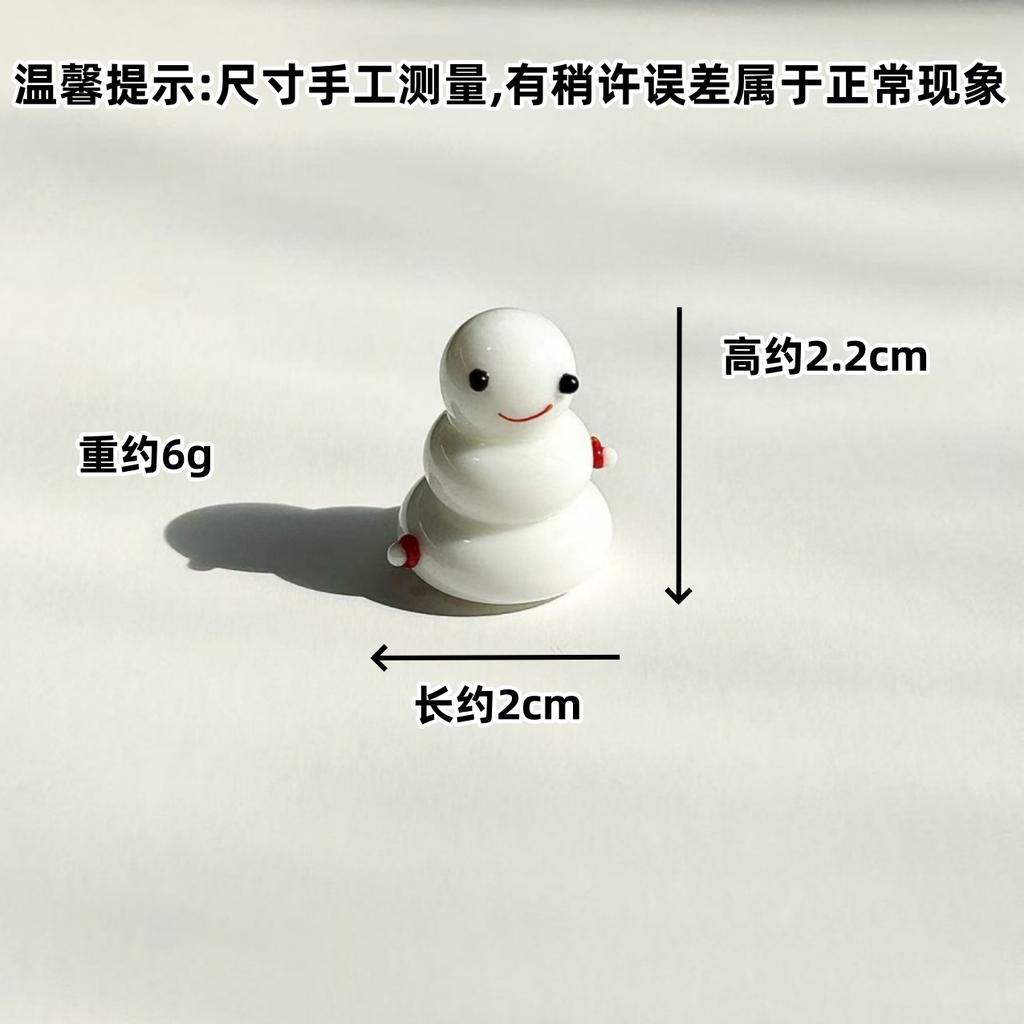 1Pcs Cute Glass Miniatures Zodiac Figurines Cartoon Animal Micro Landscape Ornaments Handmade Desktop Decoration Accessories