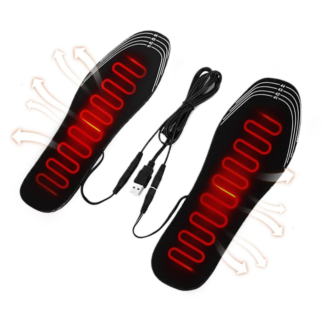 USB Heizsohlen Zuschneidbare Wärmende Stiefel Einlagen Outdoor Sport Heizsohle für Skifahrer Snowboarder Wanderer Fischer Skifahren