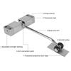 Aluminum Alloy Automatic Door Closer Adjustable Speed Spring Buffer Spring Tension Door Closer Mute Soft Closing Surface Mount