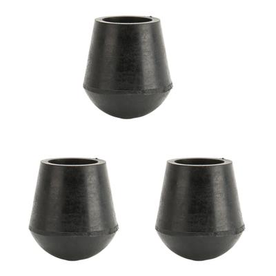 3 PCS Ponteiras de Muleta 22mm Diâmetro Interno Material de Borracha Placa de Cobre Embutida Ponteiras de Bengala para
