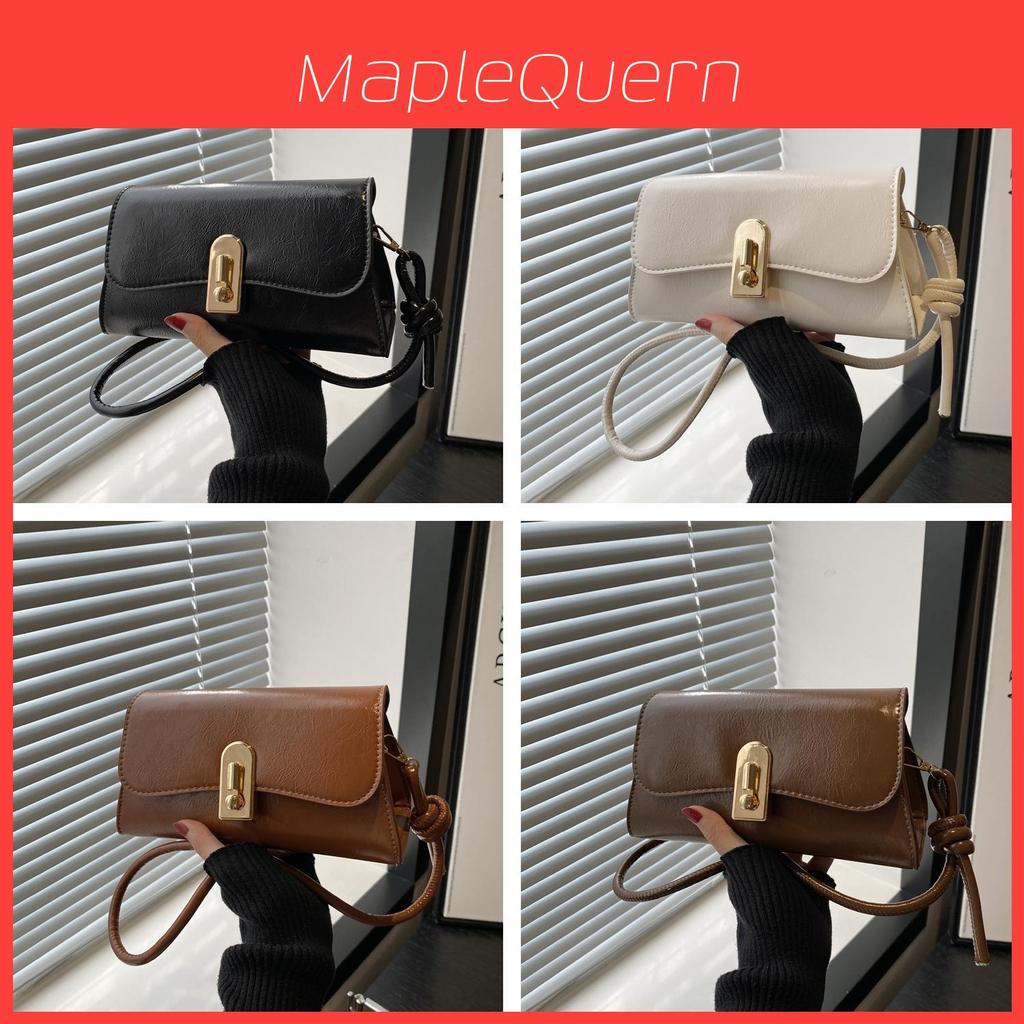 Pu Small Square Crossbody Bag With Stitching For Daily Casual Wear