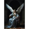 Nordic Religious Art Benevolent Portrait Of The Virgin Mary Archangel Canvas Painting Living Room Modern Aesthetics Home Decor