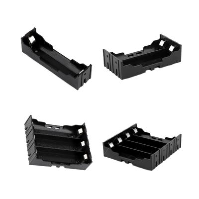 Suporte de bateria conveniente 18650 Suporte de caixa de bateria com pinos 1Slots/2Slots/3Slots/4Slots para vários dispositivos eletrônicos