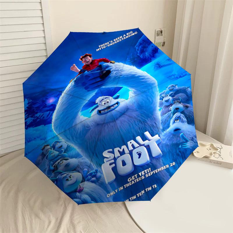 

1pc small foot Automatic Open/Close Umbrella Compact Folding Umbrella with 8-Rib Shaft lightweight esign, for Women/Men1222A