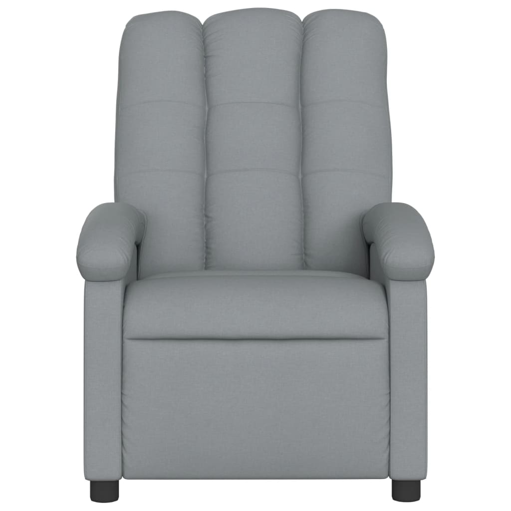 vidaXL Relaxsessel Hellgrau Stoff