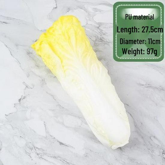 Artificial Vegetable Set: Eggplant, Cabbage, Cucumber, Celery, Spinach - Kitchen Decoration